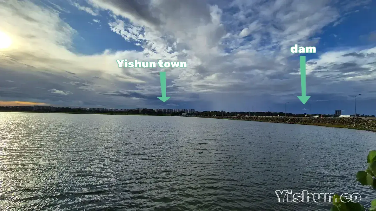 Seeing Yishun Town and Yishun Dam from Rower's Bay Seeing Yishun Town and Yishun Dam from Rower's Bay