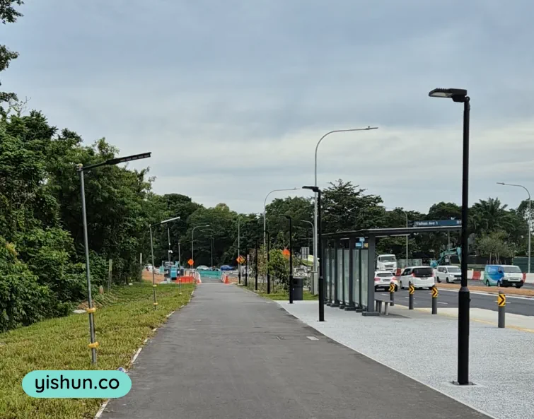 paved paths towards Yishun Dam paved paths towards Yishun Dam