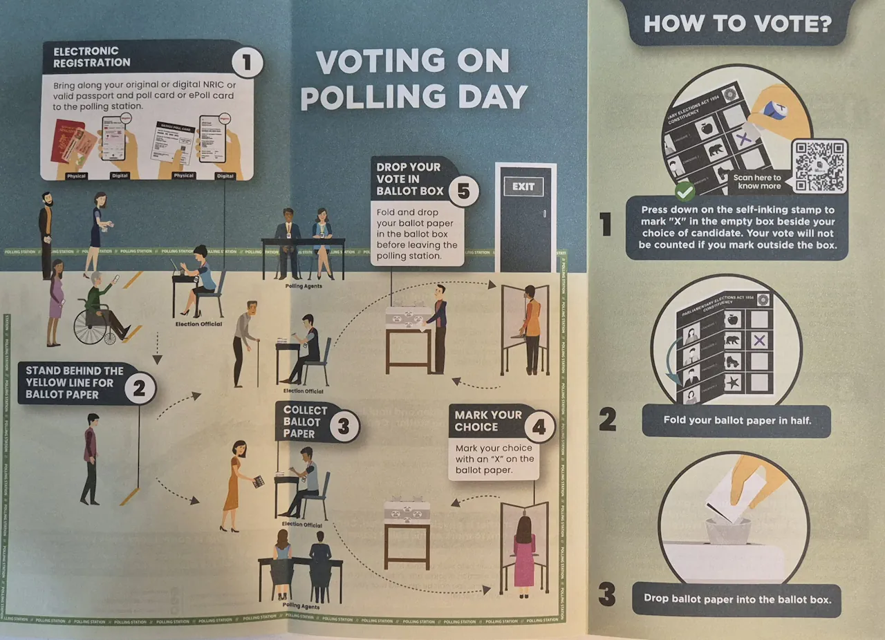 The process that a voter expects to go through to vote on Polling Day
