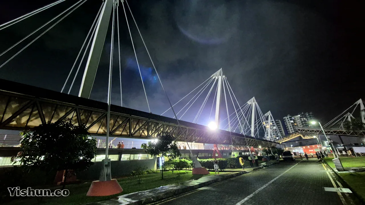 Outside View of Yishun Stadium on Rally Nights