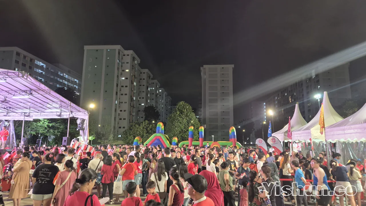 Large local crowds gathered at the carnival